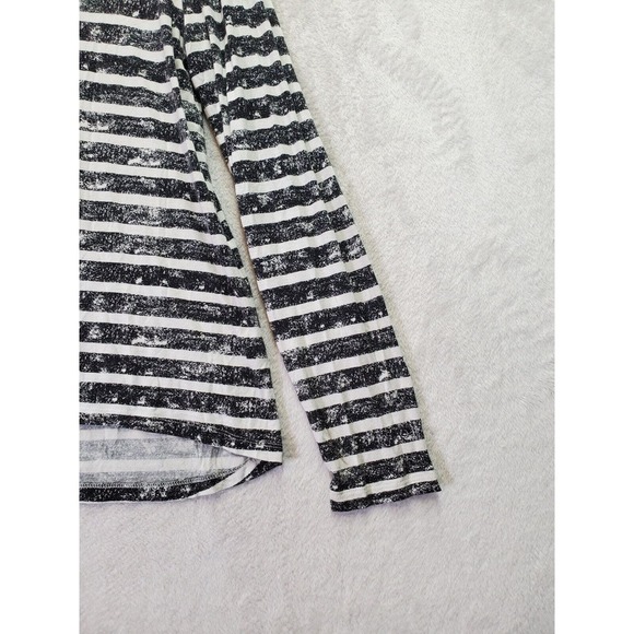 Neiman Marcus Shirt‎ Womens Medium Multi Striped Viscose Long Sleeve Round Neck - Picture 5 of 8